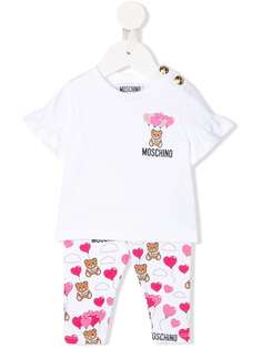 Moschino Kids костюм-двойка с логотипом