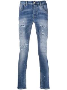 Frankie Morello джинсы скинни с эффектом потертости