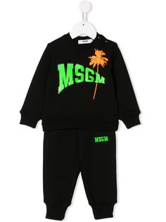 Msgm Kids спортивный костюм с логотипом