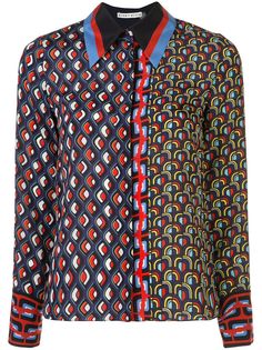 Alice+Olivia рубашка Willa асимметричного кроя