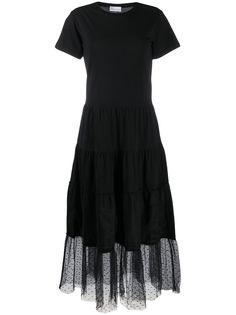 RedValentino ярусное платье-футболка