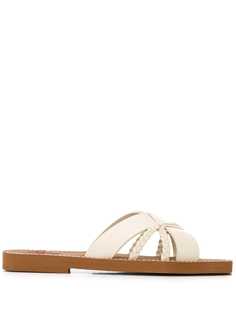 Chloé сандалии с перекрестными ремешками