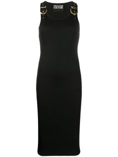 Versace Jeans Couture платье миди с пряжкой