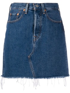 Levis деконструированная джинсовая юбка с завышенной талией