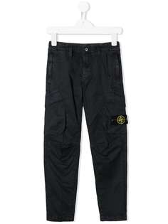 Stone Island Junior брюки с карманами карго