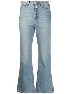 Proenza Schouler White Label укороченные джинсы клеш средней посадки