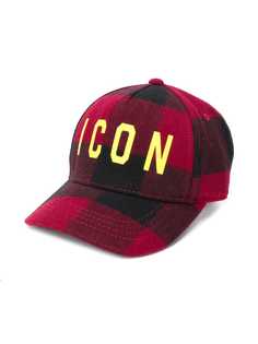 Dsquared2 Kids бейсбольная кепка Icon в клетку