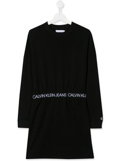 Calvin Klein Jeans платье с логотипом на поясе