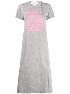 Comme Des Garçons Girl платье-футболка с графичным принтом