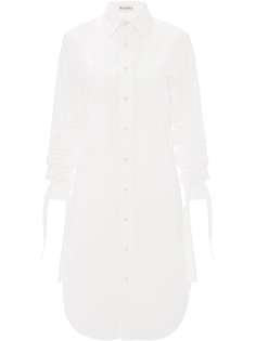 JW Anderson платье-рубашка с присборенными рукавами
