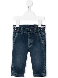 BOSS Kidswear джинсы с логотипом на поясе