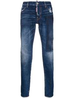 Dsquared2 джинсы прямого кроя с эффектом потертости