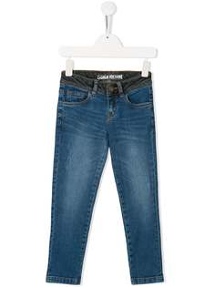 Zadig & Voltaire Kids джинсы прямого кроя с контрастной отделкой