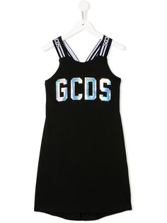 Gcds Kids платье без рукавов с логотипом