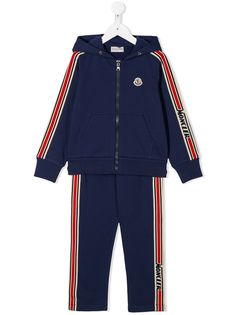 Moncler Enfant спортивный костюм с контрастными полосками