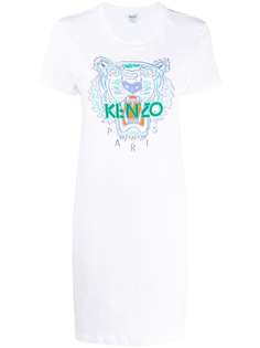 Kenzo платье-футболка с вышивкой