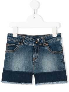 The Marc Jacobs Kids джинсовые шорты с эффектом потертости