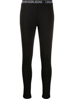 Calvin Klein Jeans легинсы с логотипом на поясе