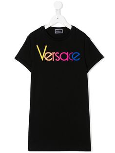 Versace Kids платье-футболка с логотипом