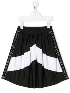 Givenchy Kids юбка миди с логотипом