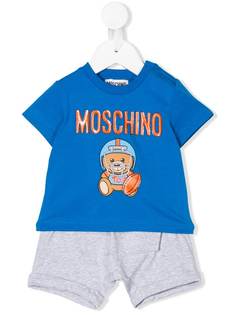 Moschino Kids спортивный костюм Teddy Bear с логотипом