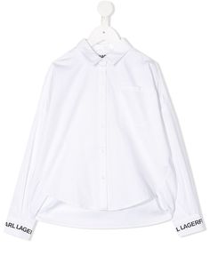 Karl Lagerfeld Kids рубашка с длинными рукавами и карманом