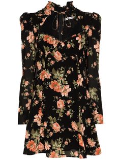 Reformation платье мини Vivianne с цветочным принтом