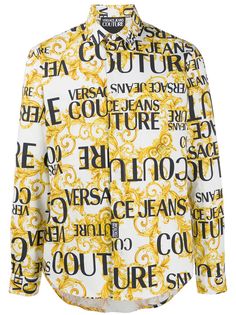 Versace Jeans Couture рубашка с принтом Logo Baroque