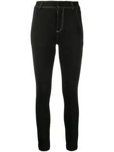Versace Jeans Couture легинсы с контрастной строчкой