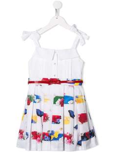 Lapin House платье с цветочным принтом и поясом