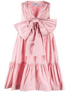MSGM платье с объемным бантом