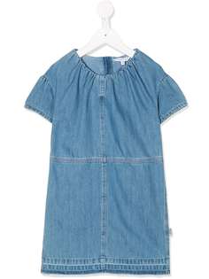 The Marc Jacobs Kids джинсовое платье-футболка со складками