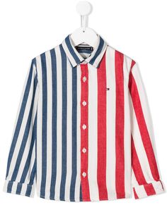 Tommy Hilfiger Junior рубашка в контрастную полоску