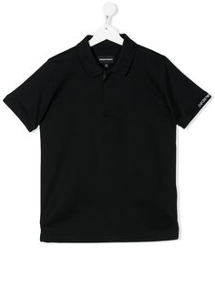 Emporio Armani Kids однотонная рубашка-поло