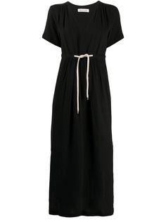 Masscob платье с завязками на талии и V-образным вырезом