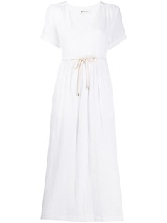 Masscob платье с завязками на талии и V-образным вырезом