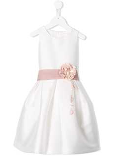 Mimilù платье с цветочной аппликацией