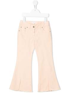 Chloé Kids расклешенные джинсы с завышенной талией