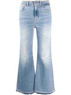 7 For All Mankind расклешенные джинсы