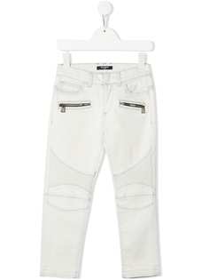 Balmain Kids байкерские джинсы