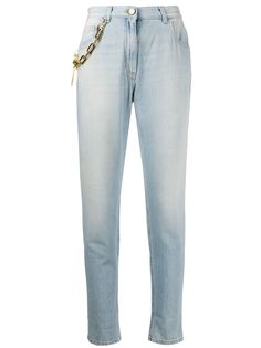 Elisabetta Franchi зауженные джинсы с цепочкой