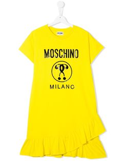 Moschino Kids платье-футболка с логотипом
