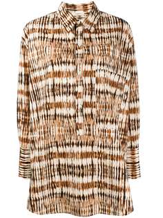 Barena рубашка оверсайз с абстрактным принтом