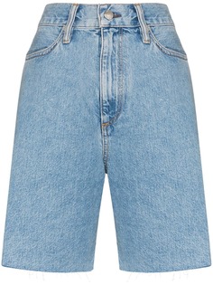 Simon Miller джинсовые шорты Lyra широкого кроя с бахромой
