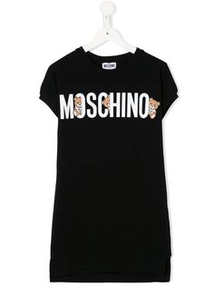 Moschino Kids платье-футболка с логотипом