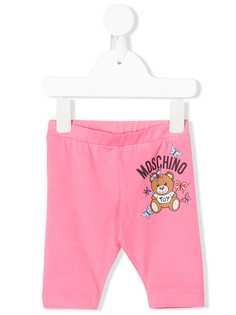 Moschino Kids легинсы с логотипом