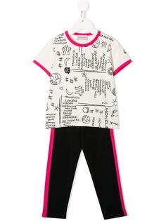 Moncler Enfant комплект из футболки и спортивных брюк