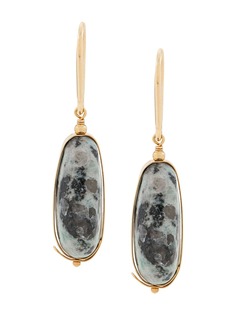 Isabel Marant серьги-подвески с декоративным камнем