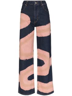 Eckhaus Latta джинсы Chemtrail широкого кроя с принтом