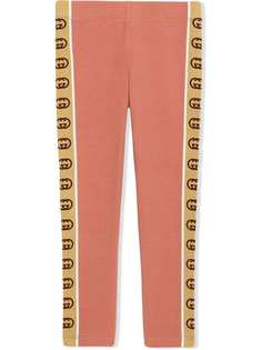 Gucci Kids легинсы с логотипами GG на лампасах